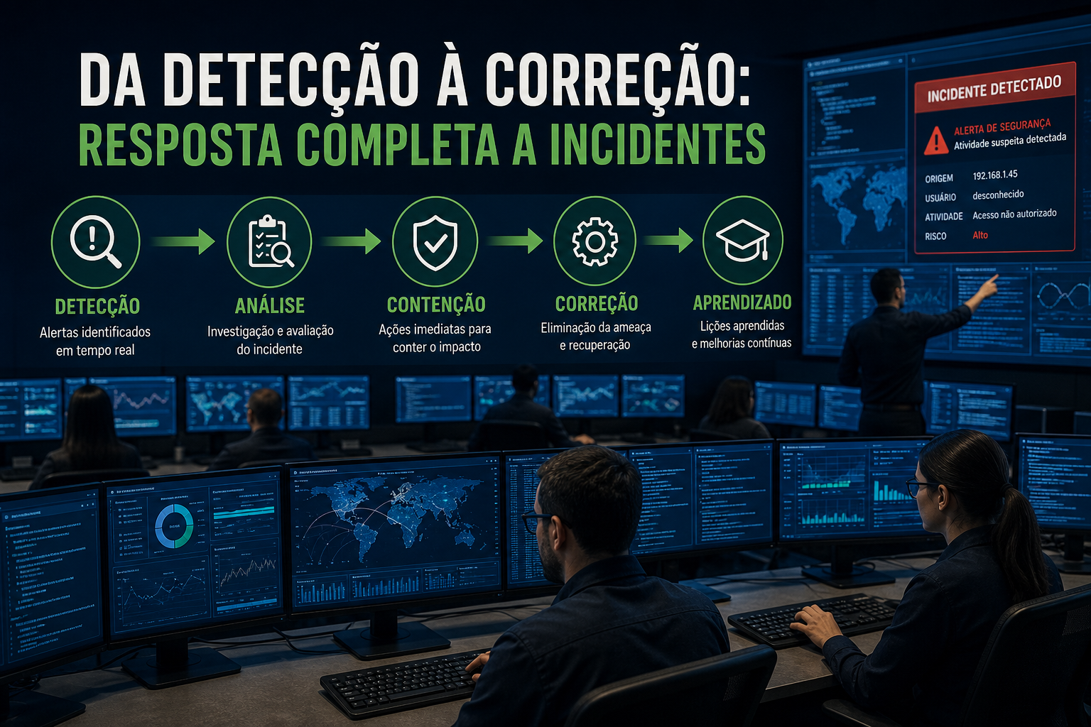 Da detecção à correção: como entregamos resposta completa a incidentes